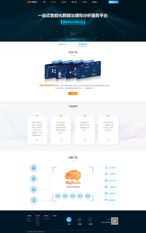 数据谷官方网站界面设计 打造企业官网的艺术与科技结合